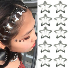 Star Hair Clips Snap Hair Barrettes Star Hair Accessories Y2K Metal Hair Cli ❤TH