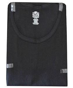Juego de 3 piezas de camiseta sin mangas Pro Club negra 2X - Imagen 1 de 1