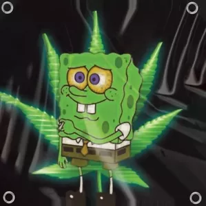 SPONGEBOB 3x3ft CBD VAPE SMOKE SHOP Banner Polyester with grommets - Picture 1 of 1