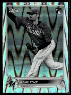 2022 Topps Chrome Ray Wave Refractor Zach Pop RC #41 TS1 - Image 1 of 2