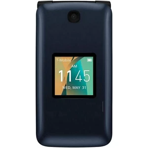 Alcatel Go Flip 4044W 4GB Blue (T-Mobile) 4G LTE GSM Flip Senior Cell Phone - Picture 1 of 3