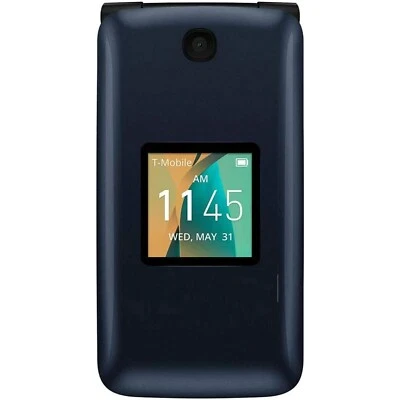 Alcatel Go Flip 4044W 4GB Blue (T-Mobile) 4G LTE GSM Flip Senior Cell Phone - Image 1 of 3