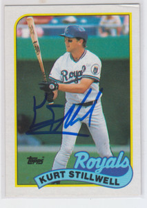 Autographed 1989 Topps Kurt Stillwell - Royals