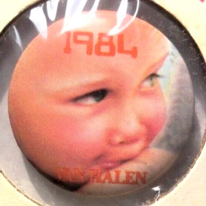 VAN HALEN Pin Vintage 1984 Pinback Button Anstecker 1,25" - Bild 1 von 3