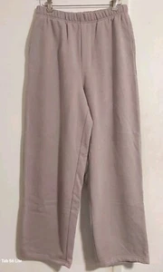 Gap Medium Vintage Soft Fleece Pocketed High Rise Wide Leg Sweatpant Taupe Brown - Picture 1 of 8