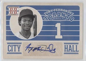 2013 Panini Hometown Heroes City Hall Signatures Tony Fernandez #CHTF Auto
