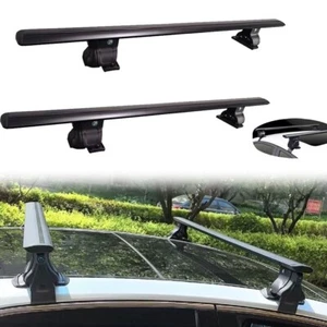 Fits for Toyota Tundra 2007-2021 Crossbar Roof Rack Rails Lockable 2PCS Black - Picture 1 of 9