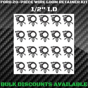 1983+ Ford Ranger Pick Up Interior Engine Harness Wire Loom Clip Retainers 1/2"  - Bild 1 von 2