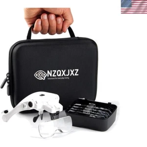 es with Light for Close Work, Rechargeable Head Magnifier, Interchangeable Le... - Picture 1 of 2