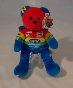 Nascar #24 Jeff Gordon Team Speed Bears 8" gorro de peluche oso de peluche nuevo con etiquetas 1999 - Imagen 1 de 12