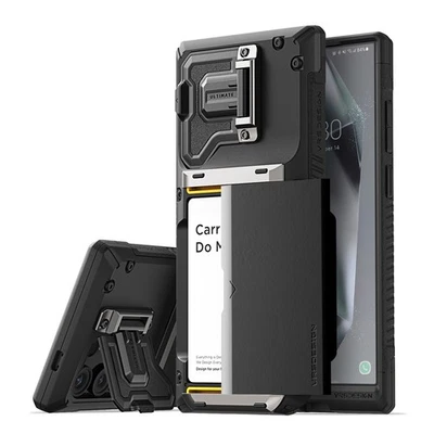 For Galaxy S24 Ultra Case VRS [Damda Glide DuoGuard] W/ Card Wallet & Kickstand - Image 1 of 4
