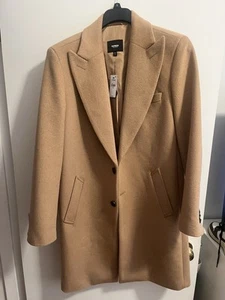 Express Men’s Camel Wool blend Overcoat - Picture 1 of 9