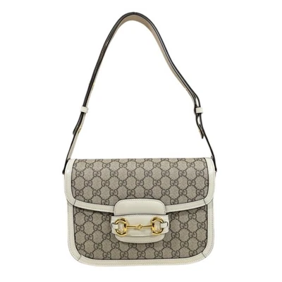 GUCCI medium Shoulder Bag Cross Body 602204 GG Supreme Canvas leather used - Image 1 of 4