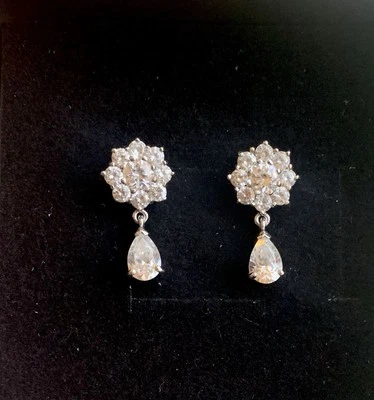 Pendientes colgantes de colección 925 circonitas Audrey Hepburn Post colección Hollywood Foto 1 de 4