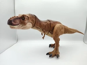 Jurassic World Thrash N Throw Tyrannosaurus Rex Figure 21” + Sounds Mattel - Picture 1 of 15