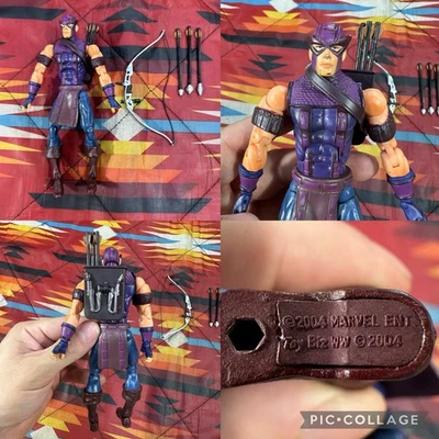 ToyBiz Marvel Legends Series VII Hawkeye Action Figure 2004 6.5” Bow & Arrows - Image 1 of 4