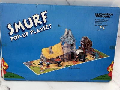 RARE Vintage 1983 Smurf Pop-Up Playset - Gargamel's Castle,  Set #5166 - Image 1 of 4