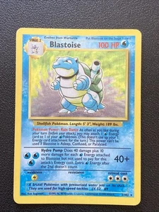 Pokemon - Blastoise - 02/102 - Base Set Unlimited - HP - WOTC Vintage - Picture 1 of 13