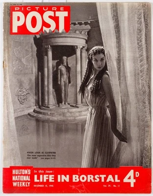 Vivien Leigh GRACIE FIELDS Nuremberg Trial PICTURE POST MAGAZINE December 1945 - Image 1 of 4