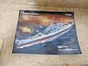 USS Missouri Battleship Building Block Set FC4203 – Iowa Class – 100% Complete - Picture 1 of 9