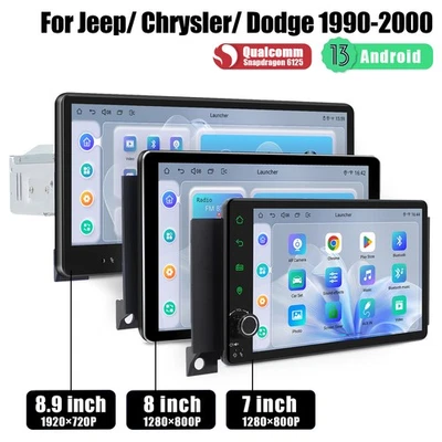 JOYING Wireless Carplay Stereo 7"/8"/8.9" HD Touchscreen For Jeep/Dodge/Chrysler - Image 1 of 4