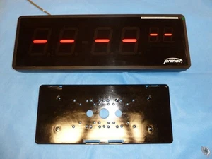 6 Relojes PRIMEX Digital 6 Dígitos 4" Rojo LED Bluetooth con Alimentación y Soporte de Montaje - Imagen 1 de 2