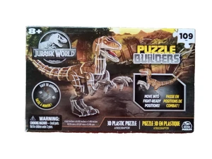 Jurassic World Puzzle Builders 109 Pieces 3D Plastic Atrociraptor Dinosaur NEW - Picture 1 of 14