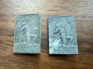 German Ww2 1937 Air Raid Protection Pin/badge Lot Of 2 In Decent Shape - Picture 1 of 2