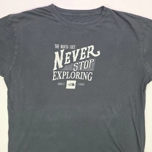 The North Face T-Shirt Never Stop Exploring Graphic Tee Men's L Black - Picture 1 of 13