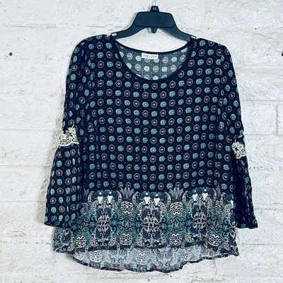 Honey Punch Women’s Multicolor Blouse Size L - Image 1 of 4