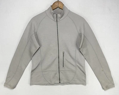 Ibex Lightweight Sweater Jacket Women’s Medium Gray 100% Wool Full Zip Read - Image 1 of 4