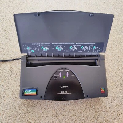 Canon Inkjet Color Printer Portable Wireless BJC-80 with Extra Ink NEW - Image 1 of 4