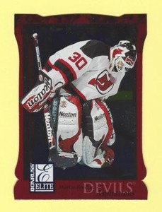 1997-98 Donruss Elite Aspirations Martin Brodeur HOF Card # 8 x/750 Devils NM+