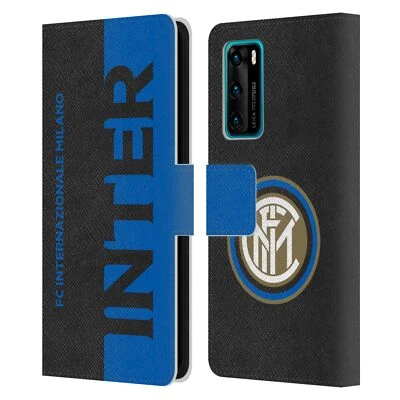 OFFICIAL INTER MILAN GRAPHICS LEATHER BOOK WALLET CASE FOR HUAWEI PHONES - Image 1 of 4