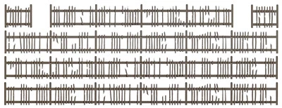 Busch 1011 Alter Lattenzaun H0 - Bild 1 von 2