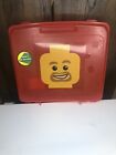 Lego storage Case Rare And Hard To Find from 2010 Transparent Red  #498784