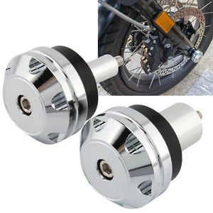 Motorcycle Front Wheel Axle Caps Nut Cover For BMW RnineT 2017-2022 Chrome A New - Picture 1 of 10