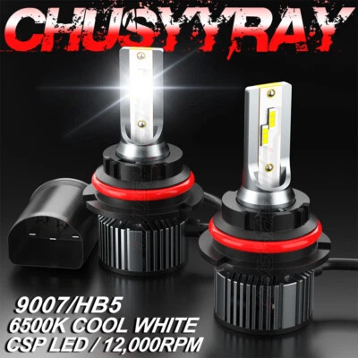 For FORD Taurus 1990-2007 LED Headlight Kit 9007 HB5 6500K White High/Low Bulbs - Image 1 of 4