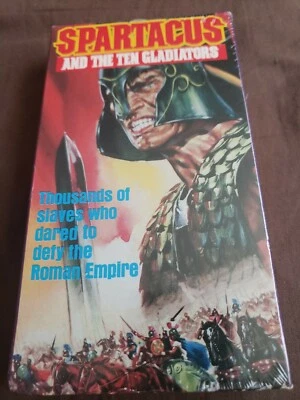 Spartacus and the Ten Gladiators RARE Goodtimes (1964) VHS blood gore 1988  - Image 1 of 4