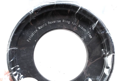 FOTODIOX MACRO REVERSE RING 77MM TO NIKON F NEW IN THE PACKAGE - Image 1 of 3