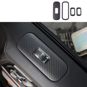 Matte Carbon Fiber Window Lift Switch Cover Trim For Benz W464 G500 G63 2019-25 - Bild 1 von 5
