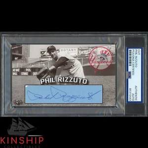Phil Rizzuto signed 3x5 Custom Card Cut PSA DNA Slab Baseball HOF Auto C4453 - Picture 1 of 1