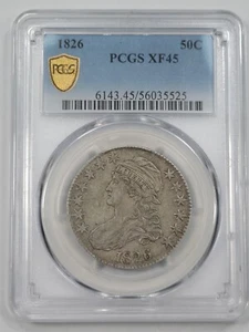 1826 50c Capped Bust Half Dollar PCGS XF45 Circulated Great Patina Nice *J910 - Picture 1 of 3