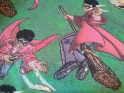 Manta bebé franela verde Harry Potter 2001 Warner Bros 60x45  Foto 1 de 4