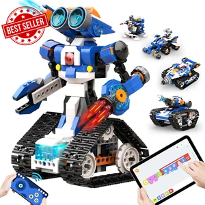 Robot J Programmable RC Robot & Tank Kit with Coding Game for Kids 7-12 - Picture 1 of 12