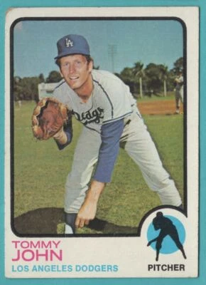 1973 Topps Tommy John Los Angeles Dodgers #258 - Image 1 of 2