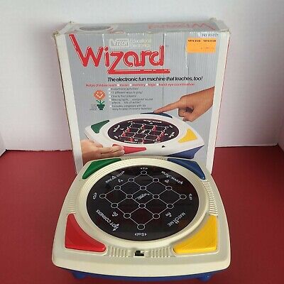 Vintage VTECH Wizard Game Educational Electronics 1984 Working w/ Original Box 