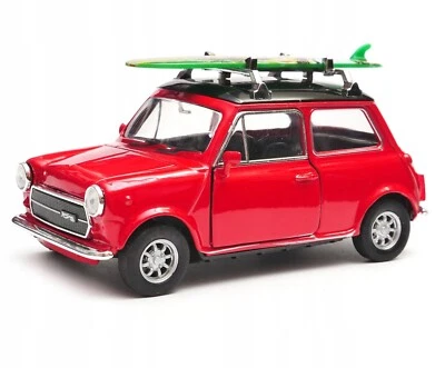 WELLY DieCast 1:34 MINI COOPER 1300 SURF RED New Model Car Metal in Box 1/34 - Image 1 of 4