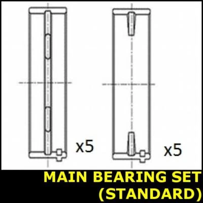 Crankshaft Main Bearing Set Fits ASTRA ASTRAVAN SIGNUM Opt1/3 H 1.9 DTS6201MB - Image 1 of 3