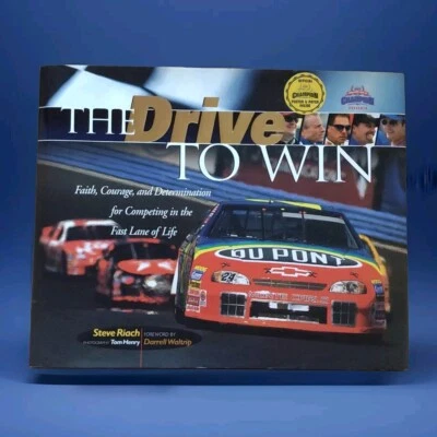 NASCAR: The Drive to Win ~ Libro con parche y póster incluidos * MUY BUEN ESTADO Foto 1 de 4